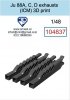 Omask 104837 Ju 88 A/C/D exhaust 3D print (for ICM) 1/48